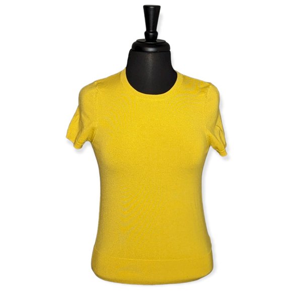 A New Day Yellow Short Sleeve Top Size Small - Picture 1 of 10